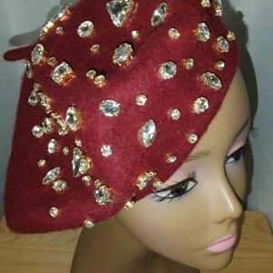 Embellished Red Beret